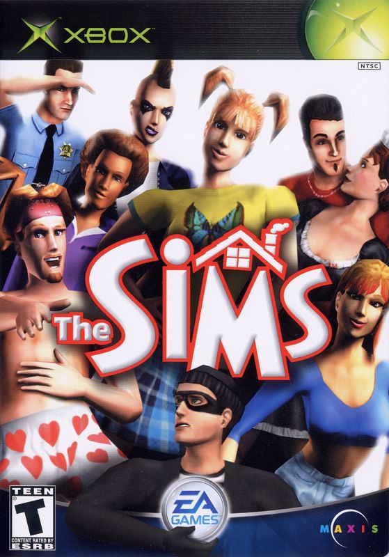 The Sims box art for Xbox